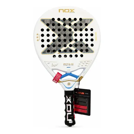 Paleta De Padel Nox At10 18k Edicion Especial Argentina Blanco