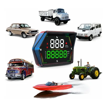Velocímetro Digital Gps Con Pantalla Hud De Alta Precisión Negro