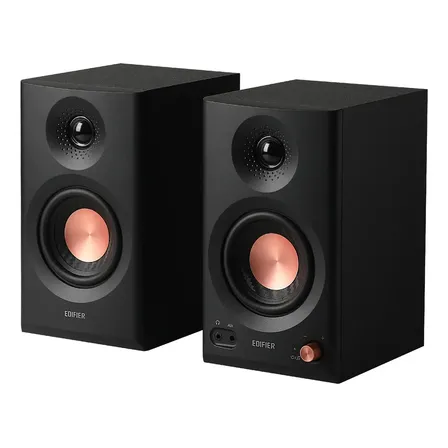 Edifier Mr3 Monitores De Estudio Activos de 36w Rms Hi Res con Bluetooth entrada TRS balanceada RCA AUX Escritorio Estudio Color Negro
