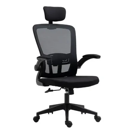 Silla Pc Escritorio Tela Mesh Apoya Brazo Rebatible Shremwood