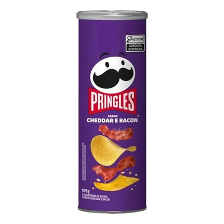 Papas Pringles Cheddar Bacon 105g