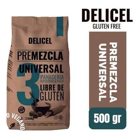 Premezcla Universal Delicel Sin Tacc Paquete 500 Gr