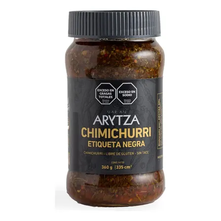 Chimichurri Etiqueta Negra Arytza 100% Natural Sin gluten