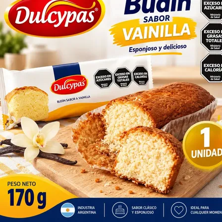 Budín Dulcypas de vainilla - unidad 170 gr