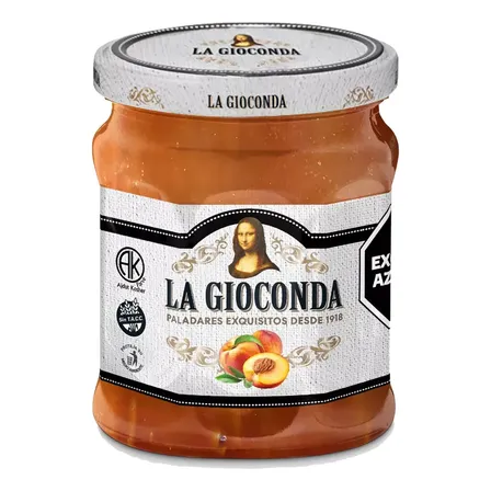 Mermelada De Durazno La Gioconda Vidrio X330grm