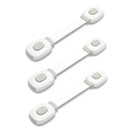 Traba Multiuso Ajustable Reforzada Baby Innovation Blanco. Traba Para Puertas Y Cajones