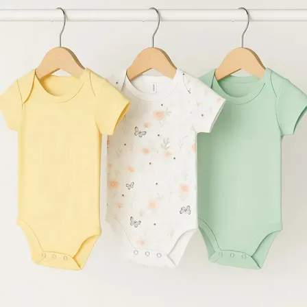 Bodies X 3 Unidades, Baby Ginos 100% Algodón Pima Color flores dulces Talle 24 meses