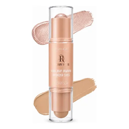 Corrector Iluminador Debby Rose 2 En 1 Barra Hasta 12h Rosa/marrón