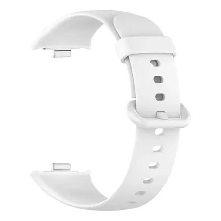 Malla Para Reloj Redmi Watch 4 Redmi Watch 5 Redmi Watch 6 Redmi Watch 6 Active / Redmi Watch 6 Lite Redmi Band 8 Pro Band 9 Pro Band 10 Pro De Silicona Con Hebilla Generica Marca Miaband Color Blanco