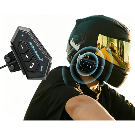 Auricular Bluetooth Para Casco Moto Inalámbrico