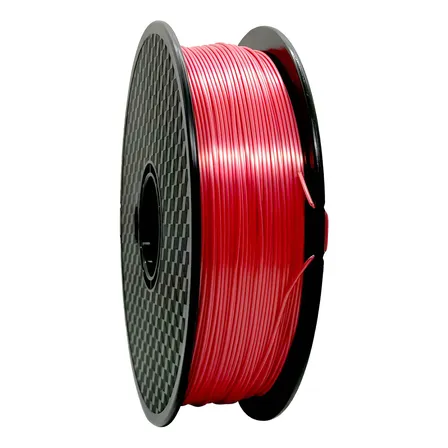 Filamento Hellbot Ecofila Pla Silk 1,75mm 1kg Color Rojo