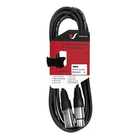Cable Micrófono 30 Metros Venetian Emc0130 Canon Xlr