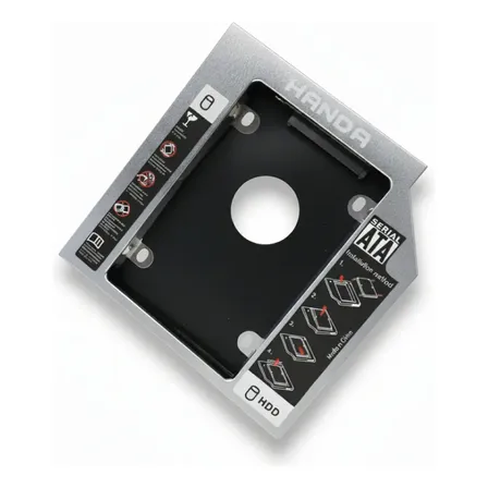 Caddy Segundo Disco Notebook Hdd Sata O Ssd Universal 12,7mm