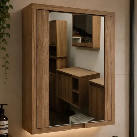 Botiquín De Baño Para Colgar Con Espejo Moderno