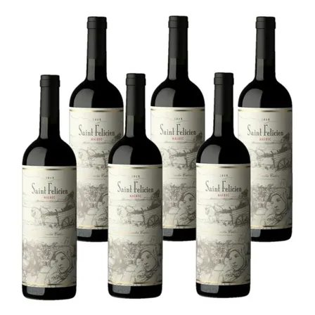 Vino Saint Felicien Malbec Caja X 6 Un - Full