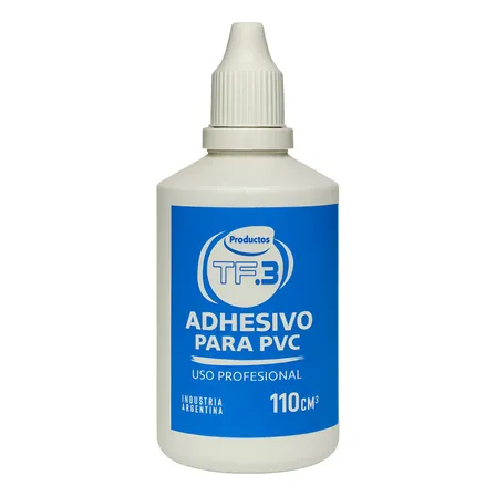 Adhesivo Tf3 Pvc Transparente 110 Cc Para Caños Transparente