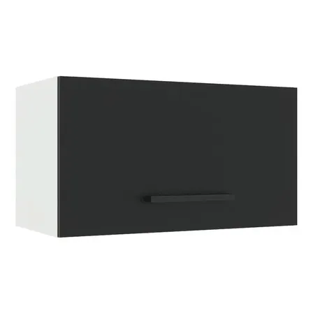Alacena Madesa Agata 60 Cm 1 Puerta Rebatible Blanco/negro