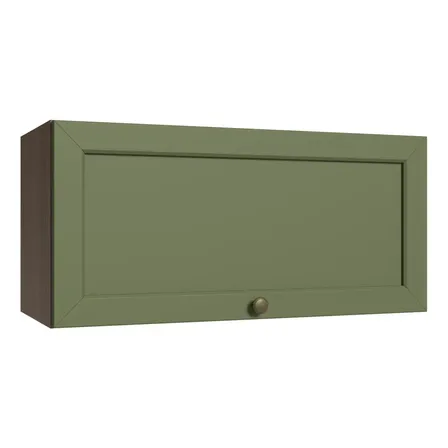 Armario superior de 70 cm con 1 puerta basculante Rv Vik Madesa, color rústico/verde