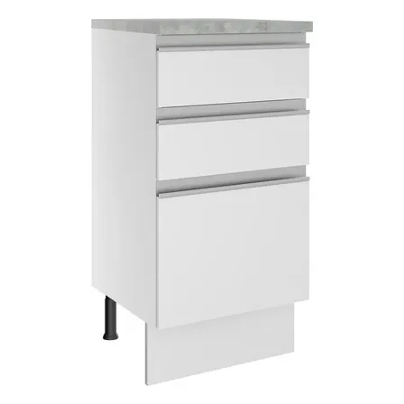 Bajo Mesada Madesa Glamy 40 Cm 3 Cajones
