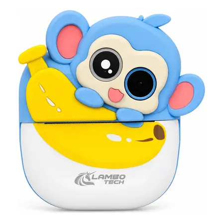 Lambotech Cámara Infantil Instantánea, Colores Y Correa Celeste