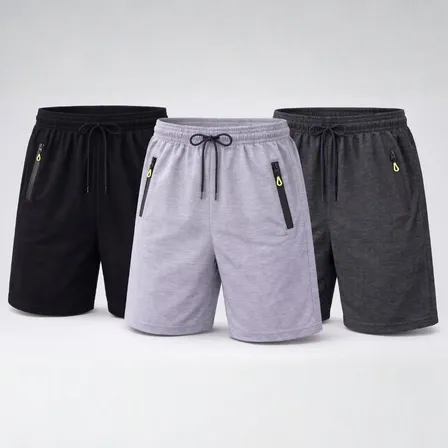 Pack X3 Shorts Lycra Deportivo Cierre Bolsillo Running Surtido 3xl