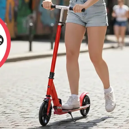 Monopatin T-go Plegable Infantil Acero Reforzado Rueda Abec7 Color Rojo Urbano