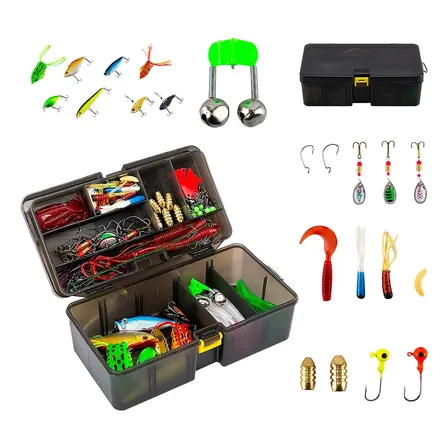 Kit Accesorios De Pesca Gadnic 168 Piezas + Caja De Pesca Multicolor Unico