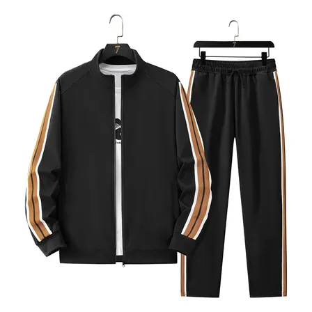 Conjunto Deportivo Hombre Campera Y Pantalón Negro 2xl