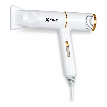 Secador De Pelo Cabello Para Viaje Liviano 2000w Frío Calor Blanco