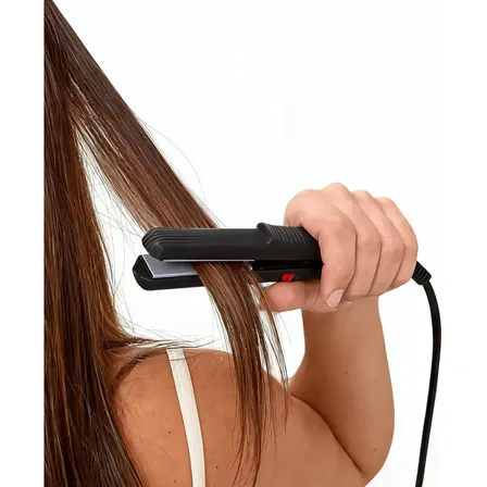Mini Planchita De Pelo Negra Planchita De Viaje Compacta Negro