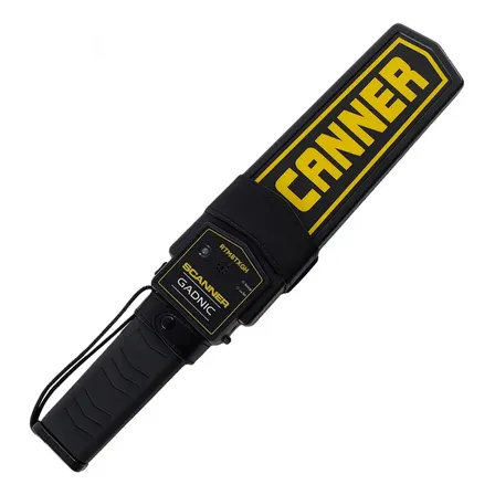 Detector de Metales Gadnic Seguridad y Vigilancia Control Color Negro Rtm8txgh