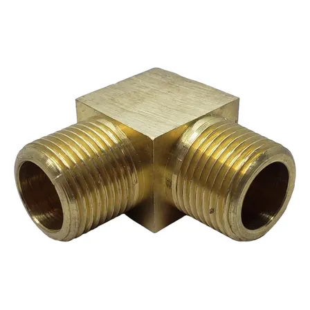 Acople Codo De Bronce Macho Rosca 1/2