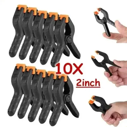 Set 10 Pinzas De Resorte 2  Para Carpintería