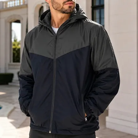 Campera Rompevientos Hombre Impermeable Calidad Sico Urban Gris Oscuro 42