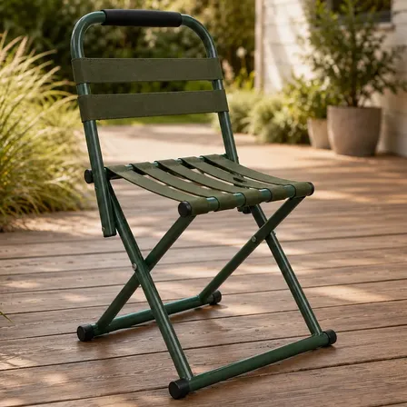 Silla Plegable Pesca Camping Portatil Verde