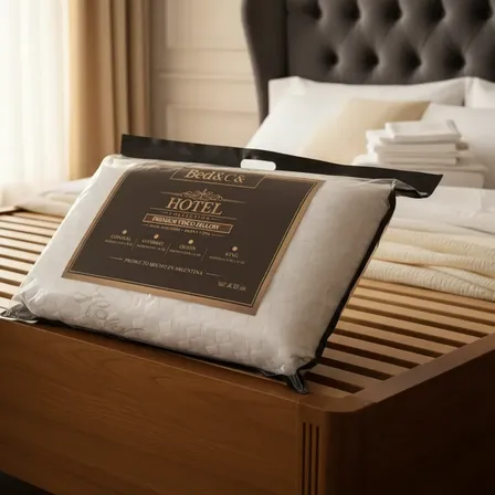Pack X 2 Almohadas Viscoelastica Linea Hotel Calidad Premium Blanco Clásico