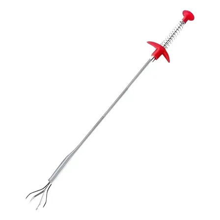 Brazo Pinza Destapa Cañerías Flexible 60cm | Gancho Resorte