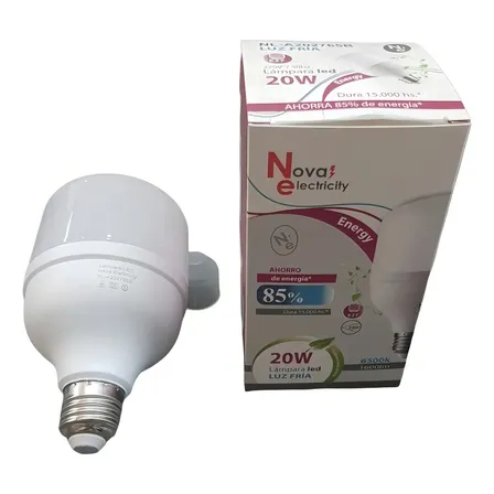 Lámpara Galponera LED 20W E27 Nova Electricity Luz Fría 6500K 1600lm