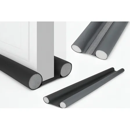 Burlete Zocalo Puerta Doble Universal Reforzado Puertelete Gris
