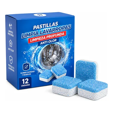 Pastillas Limpia Lavarropa Rico Olor Tabletas X12 Unidades