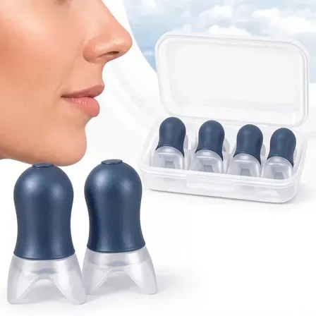 Tapones Avión Anti Presión Para Oídos 2 Par Sin Dolor Gris