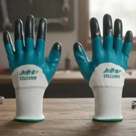 Guantes De Trabajo Nitrilo Engomado Antideslizante Único