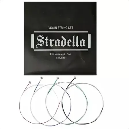 Encordado Violín Stradella Acero Inoxidable 4/4 6 Cuerdas Repuestos
