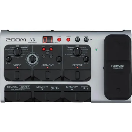 Pedal Procesador Vocal Multiefectos Zoom V6-sp Negro