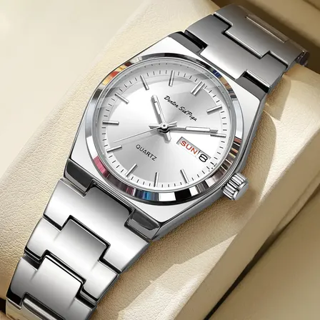 Reloj Pulsera Aleación Casual Hombre Blanco