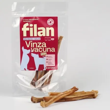 Filan Snack Natural Saludable Vinza Vacuna Fina X7u Perro
