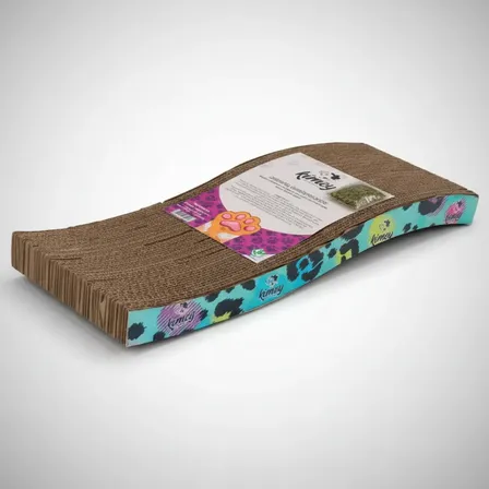 Rascador Para Gatos Ola Kimey Con Hierba Gatera Catnip Blanco