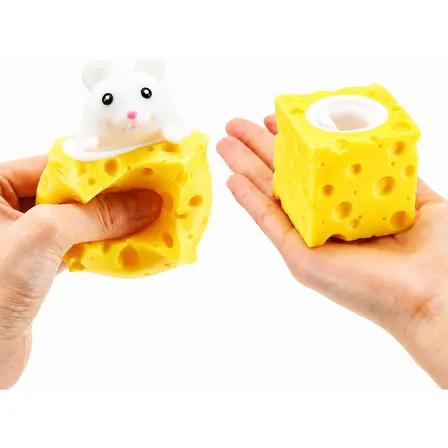 Squishy Queso Antiestrés Viral Tiktok Dia Del Niño Blanco Blanco