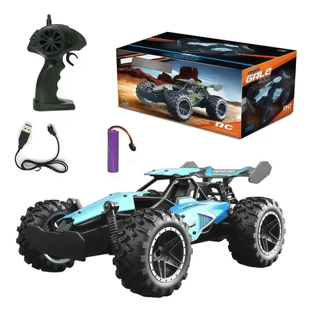 Auto Rc 4x4 Todo Terreno 1:18 Control Remoto Azul