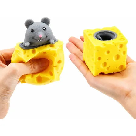 Squishy Queso Antiestrés Viral Tiktok Dia Del Niño Gris Gris